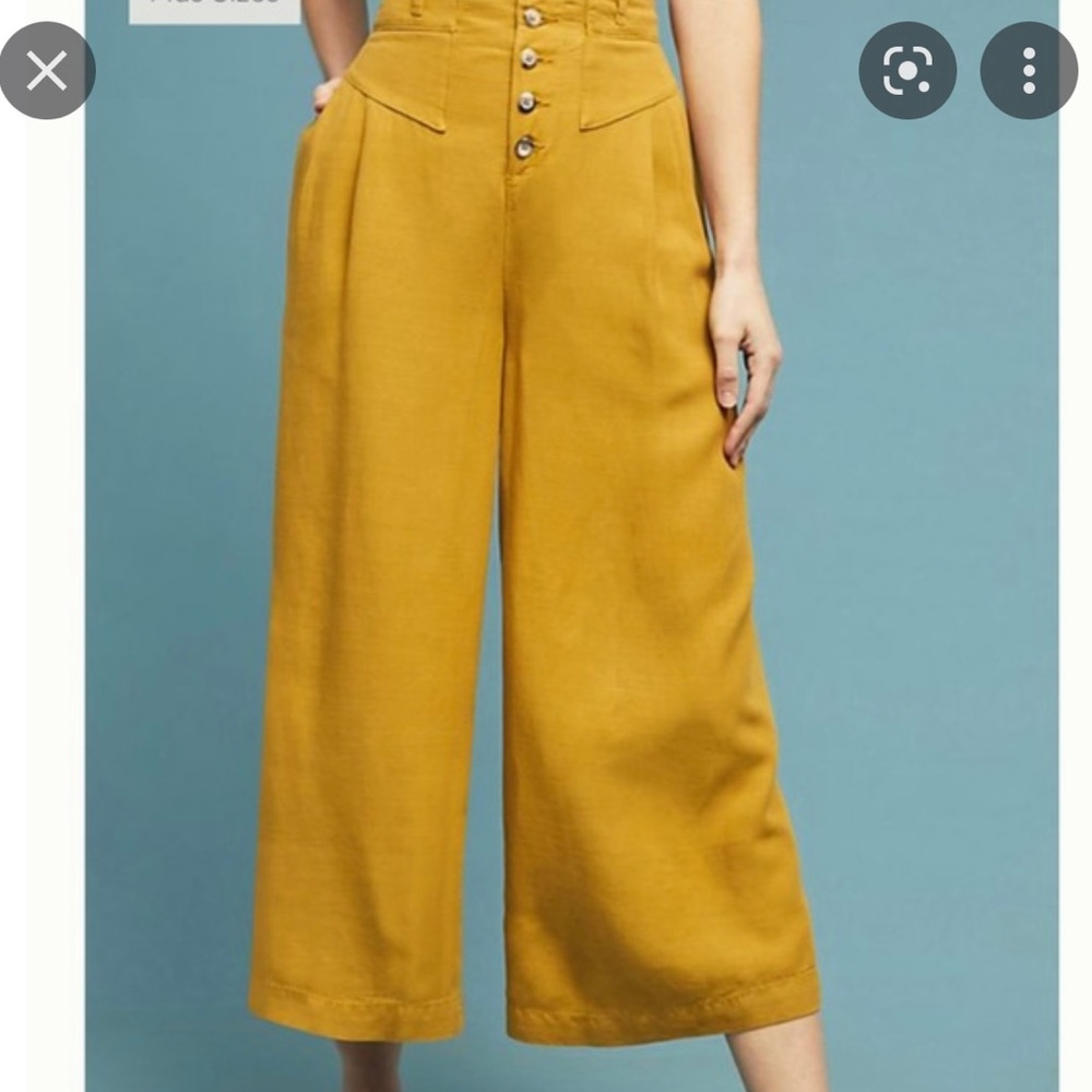 ANTHRO wide leg trousers in blue
